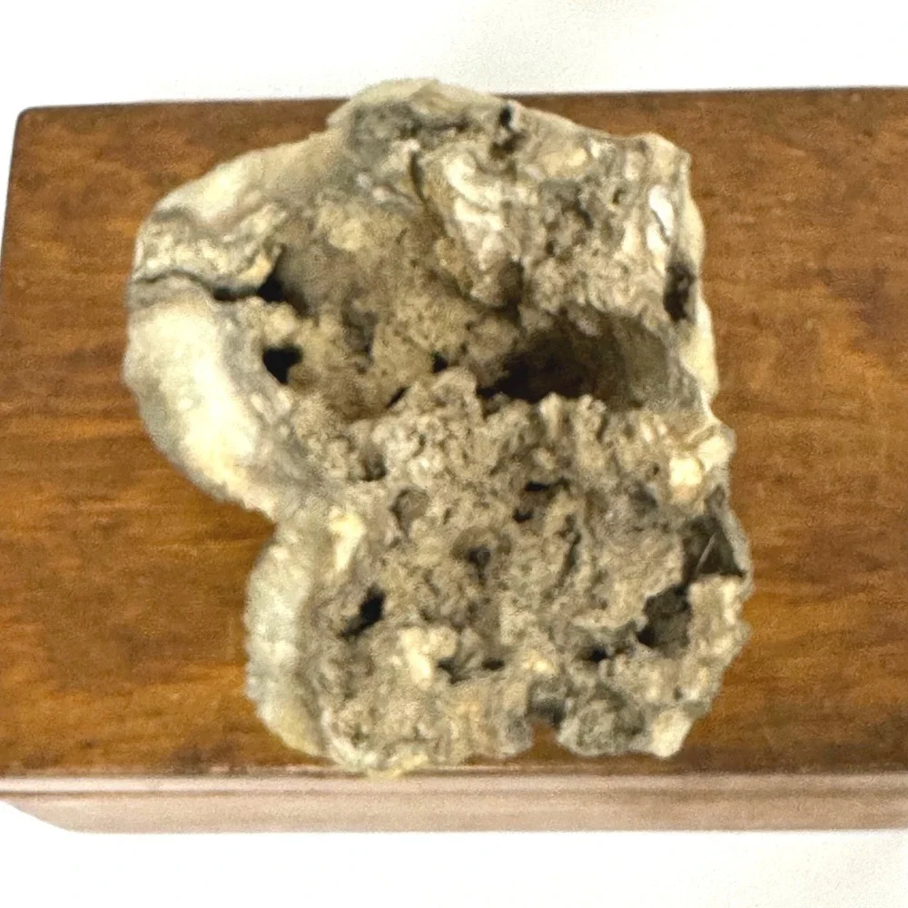 Natural Botryoidal Druzy Quartz Crystal Cluster Specimen Geode 5.5x6.5 Inch